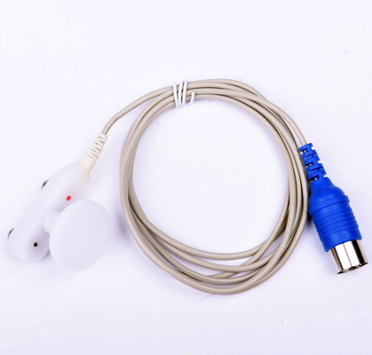 White HandHeld Adult Fixed Stimulating Electrode With Standard 5 Pin DIN