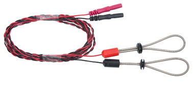 Resusable EMG Sensory Finger Loop Electrode , Twisted Pair Stimulation Electrode Blank-Red