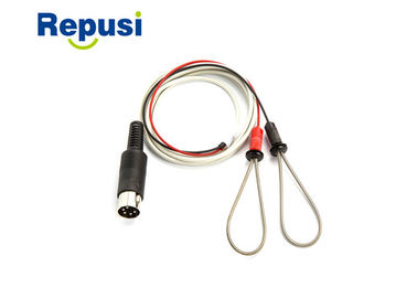 Reusable EMG Ring Electrodes Red And Black With Standard Big 5 Pin DIN Round Connector