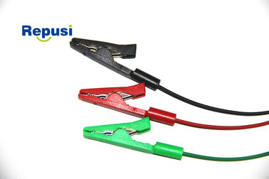 Reusable Alligator Clip Leads Wire In Neurology Area Singles With Colors Green